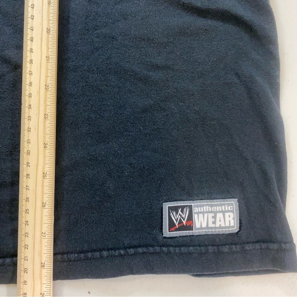 Very Rare Vintage WWE Bret Hart T-Shirt Skull Wings Graphic Black Authentic Wear - Picture 5 of 8